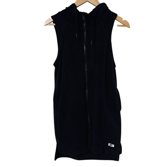 NIKE Modern Vest Full Zip Black Logo Women’s Size XS - Picture 4 of 9